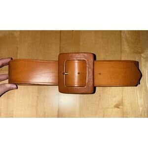 WCM For Neiman Marcus Brown Leather Corset Belt M